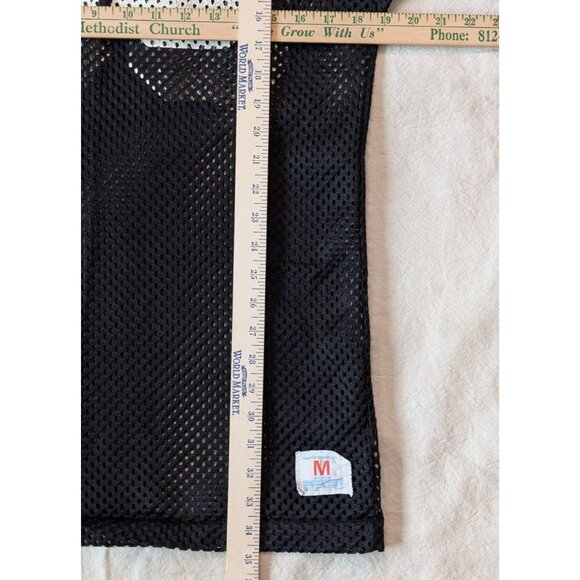 Champion Vintage 70s Blakc Nylon Football Jersey Classic Americana Sportswear MD - Picture 7 of 10